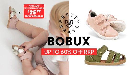 Shop the Bobux & Pretty Brave Summer Clearance! Up to 60% off RRP! sale
