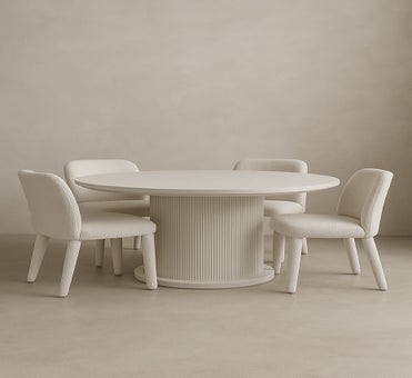 George Collective - Minimalist Dining Table 130cm - White