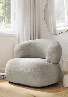 George Collective - Cloud Teddy Swivel Chair - Fawn