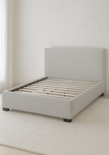 George Collective - Louis Bed Frame - Queen - Natural Linen Look