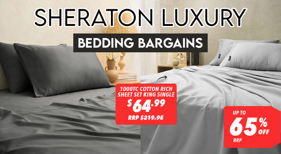 Shop the Sheraton Bedding Bargains - Up to 65% Off RRP! sale