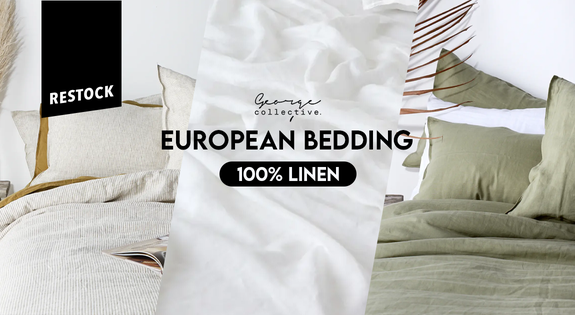 Shop the European 100% Linen Bedding Restock! sale