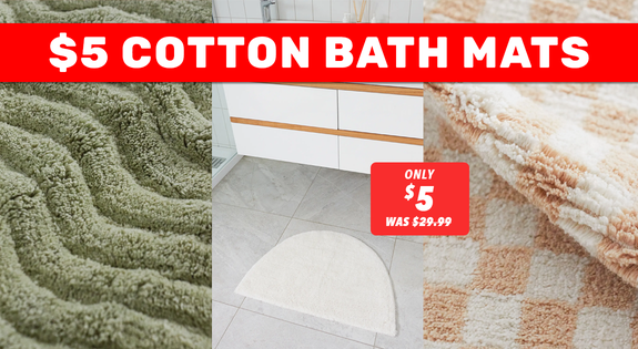 Shop the $5 Cotton Bath Mats! sale