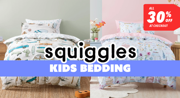Shop the Squiggles Kids Bedding ALL 30% off at Checkout! sale