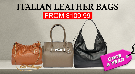 Shop the Italian Leather Bags - From $109.99 sale