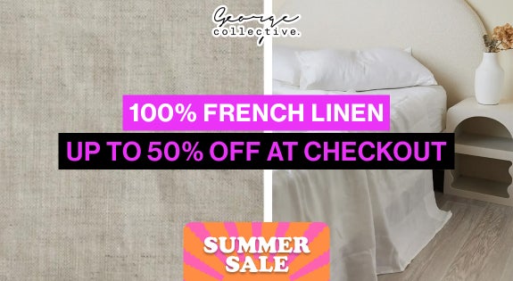 Shop the 100% French Linen up to 50% off at Checkout! sale