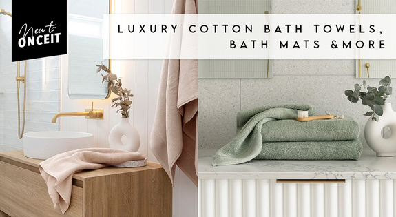 Shop the New to once it! Luxury cotton Bath towels, bath mats and More! sale