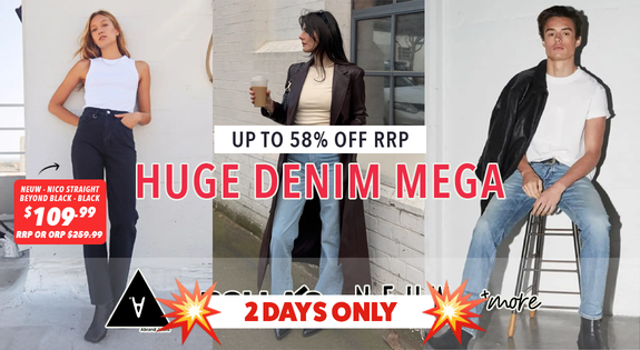 Shop the HUGE Denim MEGA - Up to 58% off RRP! sale