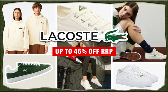 Shop the Lacoste - Up to 46% off RRP sale