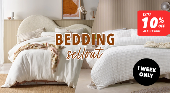 Shop the Bedding Sell Out - Extra 10% Off at Checkout sale