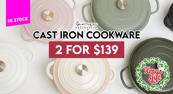 Shop the Cast Iron Cookware - 2 for $139 sale