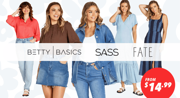 Shop the Betty Basics, Sass & Fate from $14.99! sale