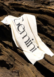 George Collective - 100% Cotton Turkish Beach Throw - Gemini (May 21 – June 20)