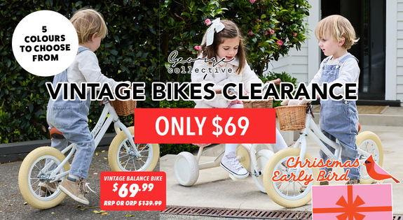 Shop the $69 Vintage Balance Bikes Clearance! sale