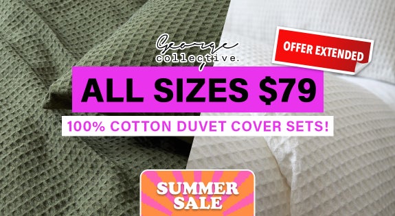 Shop the Extended! ALL SIZES $79! 100% Cotton Duvet Cover Sets! sale