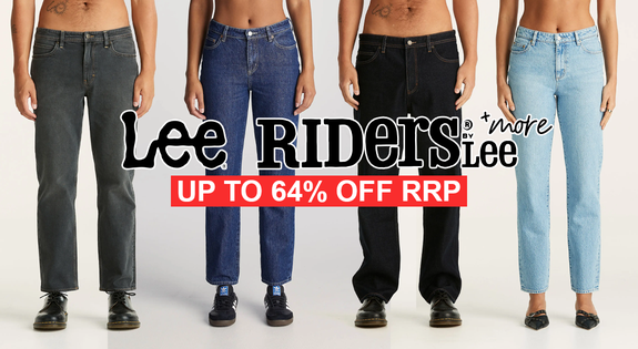 Shop the In Stock! Lee, Riders & More - Denim Up to 64% off RRP! sale