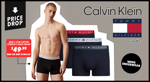 Shop the Mens Underwear - Tommy Hilfiger & Calvin Klein Price Drop & More sale