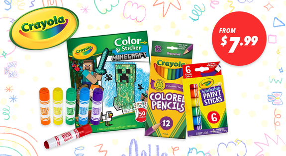 Shop the Crayola Favourites from $7.99 sale
