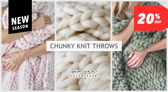 Shop the Chunky Knit Throws - 20% off sale