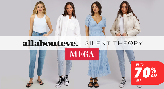 Shop the All About Eve & Silent Theory MEGA - Up to 70% off RRP sale