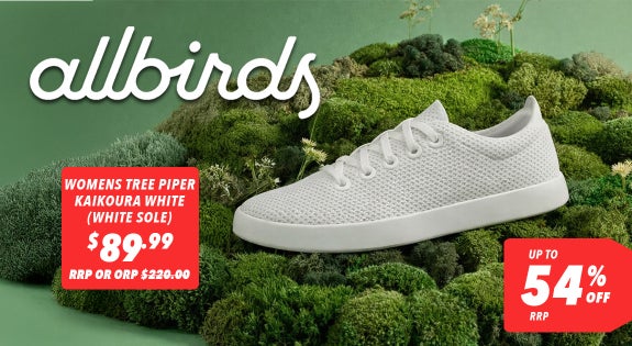 Shop the Allbirds - Up to 54% Off RRP + $1 Shipping sale