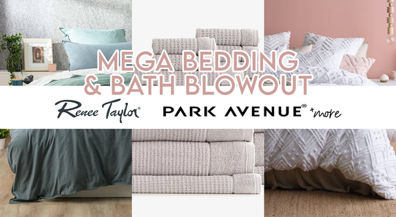 Shop the Mega Bedding & Bath Blowout Renee Taylor, Park Avenue & More sale