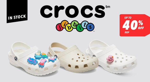 Shop the Kids Crocs & Jibbitz - In Stock - Up to 40% off RRP sale