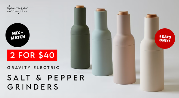 Shop the FREE SHIPPING! Mix + Match! Gravity Salt & Pepper Grinders - 2 for $40! sale