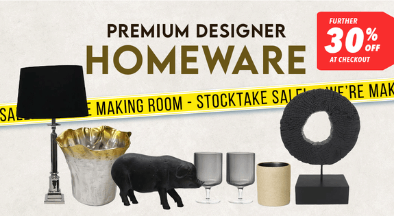 Shop the Premium Designer Homeware - Further 30% off at Checkout sale