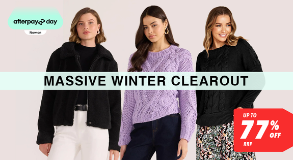 Shop the Massive Winter Clearout - Up to 77% Off RRP sale
