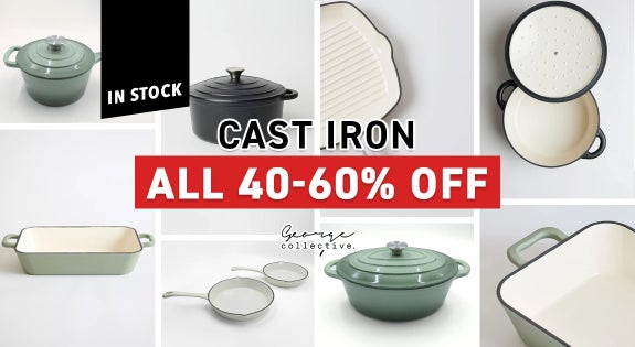 Shop the 40-60% Off ALL CAST IRON - NOW IN STOCK sale