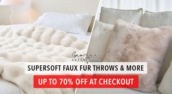 Shop the SUPERSOFT FAUX FUR THROWS & CUSHIONS UP TO 70% off at Checkout! sale