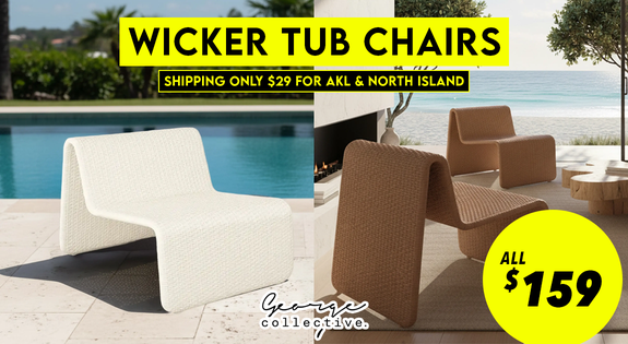 Shop the NOW 46% off RRP - Wicker Tub Chairs ALL $159! sale
