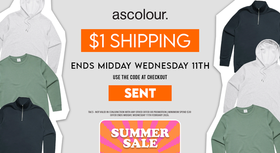 Shop the AS Colour - All Hoods & Crews up to 55% Off RRP - $1 Shipping sale