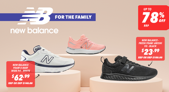Shop the New Balance for the Family - Up to 73% off RRP sale
