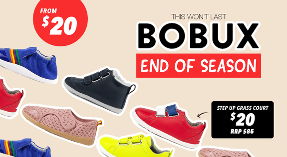 Shop the Bobux End of Season From $20 - This won't Last! sale