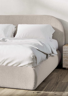George Collective - Cloud Bed Frame - King - Nude Boucle
