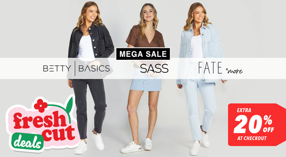 Shop the Sass, Betty Basics & Fate - MEGA SALE - Extra 20% Off at Checkout sale