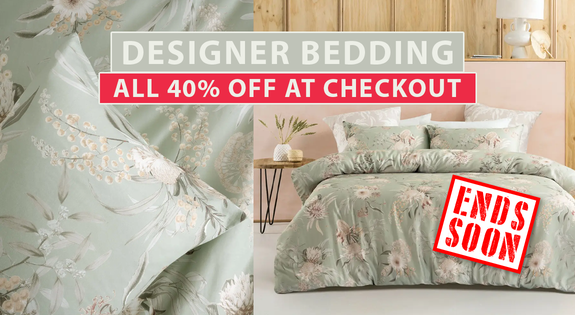 Shop the ENDS SOON! - Designer Bedding all 40% off at Checkout sale