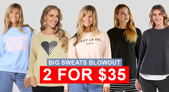 Shop the Big Sweats Blowout - 2 for $35 sale