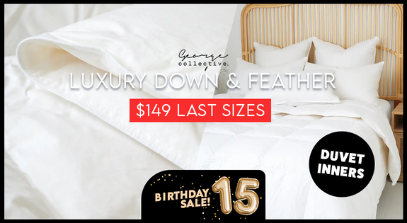 Shop the Luxury Down & Feather Duvet Inners - $149 LAST SIZES! sale