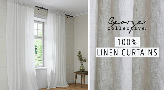 Shop the 100% Linen Curtains sale