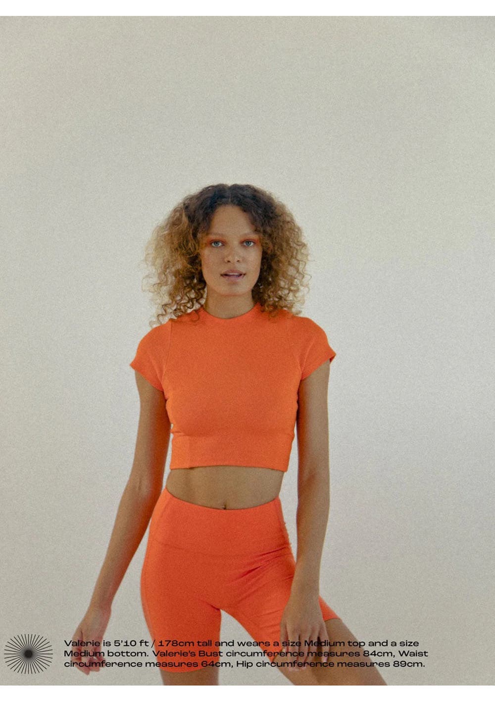 Nu Form - Flow Rib Cropped Tee - Blood Orange - Onceit