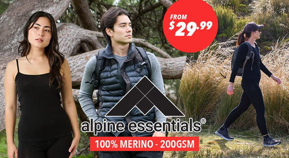 Shop the 100% Merino Alpine Essentials - From $29.99 sale