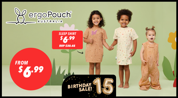 Shop the Ergopouch - Save up to 80% off RRP - now from $6.99 sale
