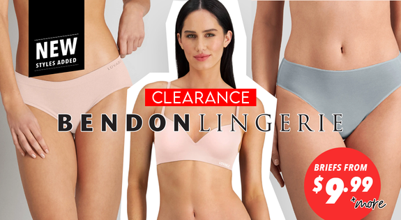 Shop the Bendon Clearance- New Styles added - Briefs from $9.99 & More sale
