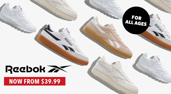 Shop the Reebok for All Ages Now from $39.99 sale