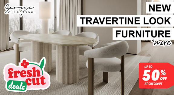 Shop the Up to 50% off Travertine Look Furniture + More - at checkout! sale