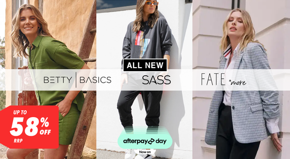 Shop the ALL NEW Betty Basics, Sass & Fate - Up to 58% Off RRP sale