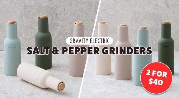 Shop the Gravity Electric Salt & Pepper Grinders 2 FOR $40 sale